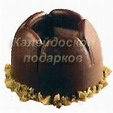 Шоколадная конфета изготовленный с помощью силиконовой формы для шоколада  Josko. Германия