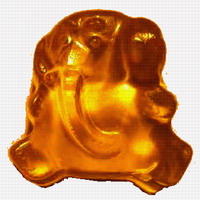 Марменладный слоник изготовленный с помощью силиконовой формы для шоколада  Josko. Германия
